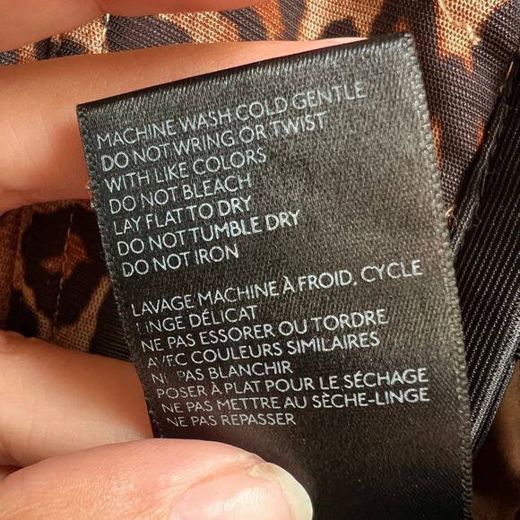 I AM GIA Leopard Long Sleeve Corset Top Size S - Picture 8 of 8